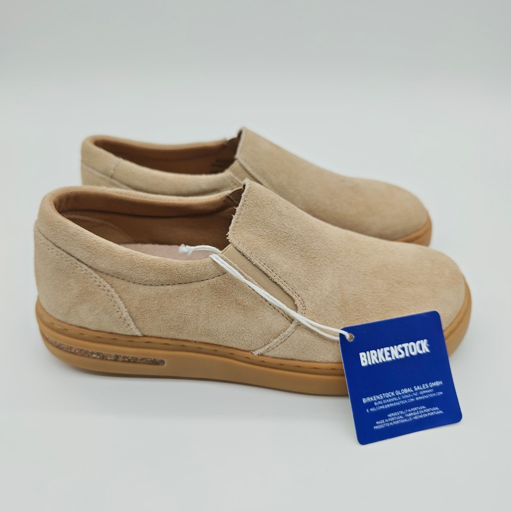 Birkenstock Oswego Suede Slip On Shoe Sand Beige Women EU38 US 7